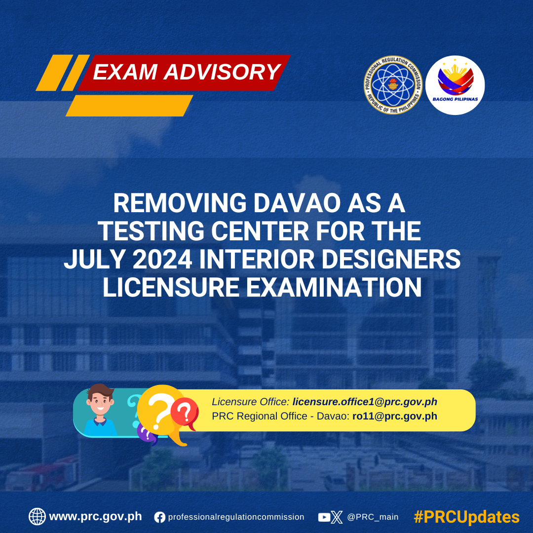 062724_infogs_REMOVING DAVAO AS A TESTING CENTER FOR THE JULY 2024 ...