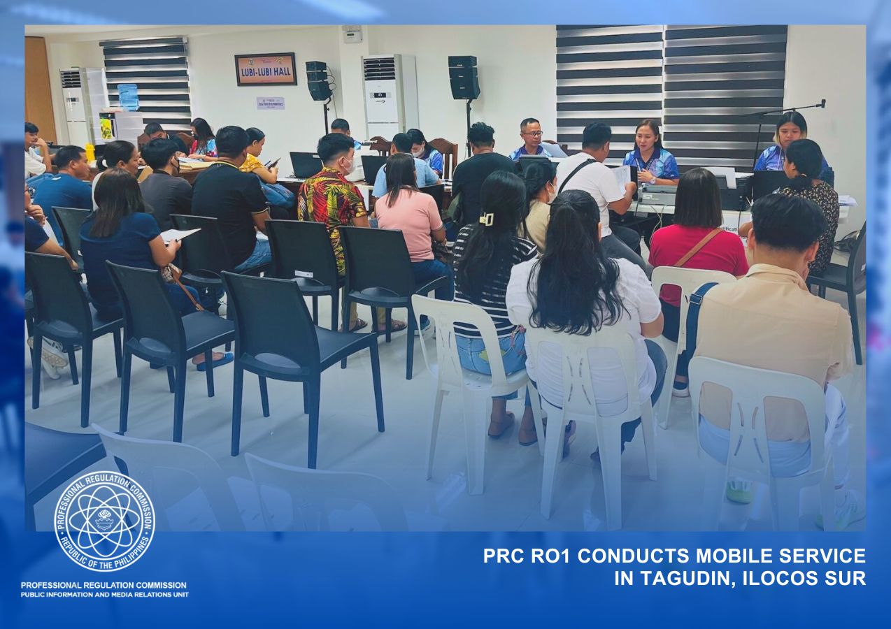 PRC RO1 Conducts Mobile Service in Tagudin, Ilocos Sur | Professional ...